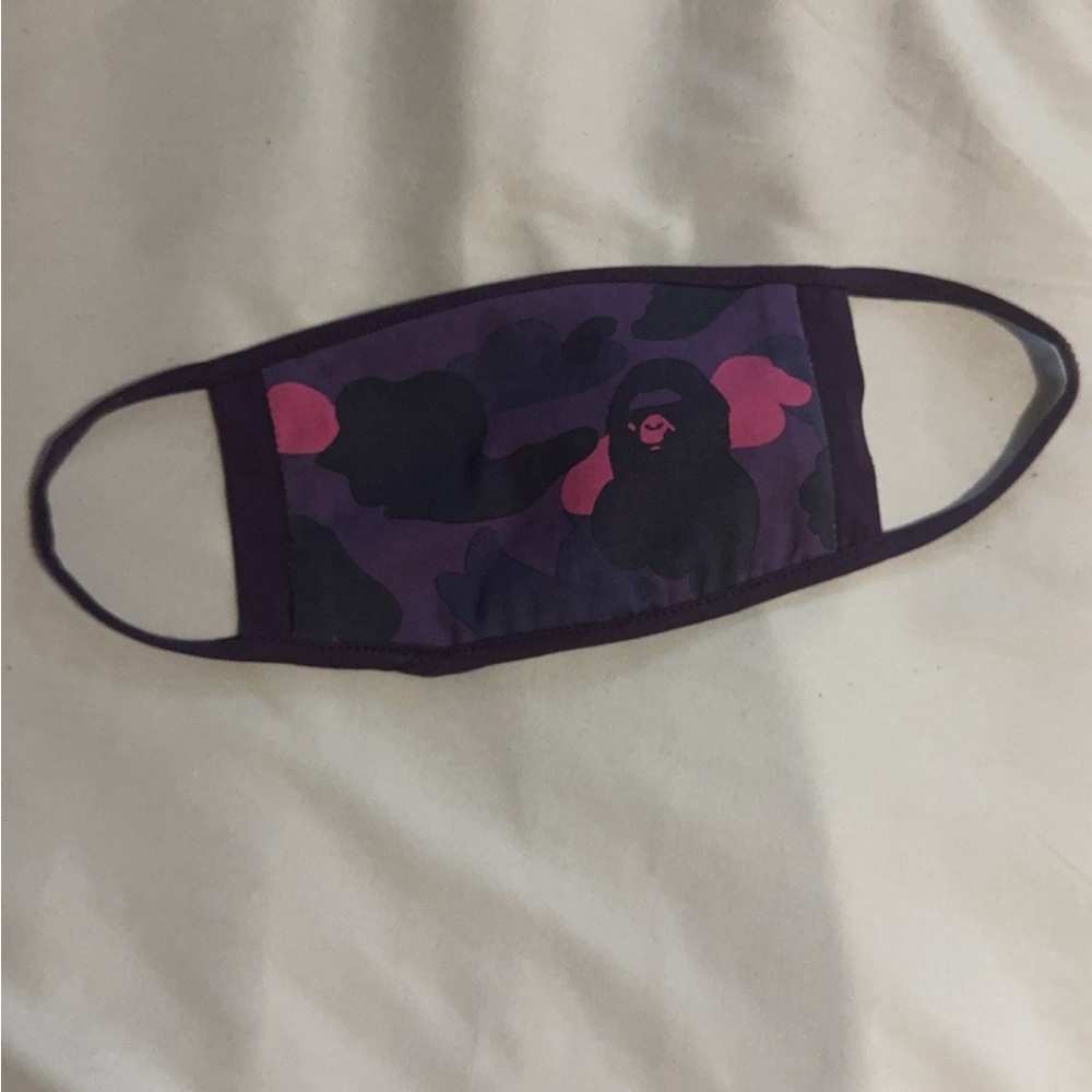 BAPE Purple Color Camo Mask